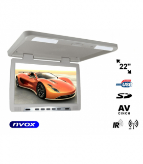 Monitor podwieszany podsufitowy LCD 22cali cale LED USB SD IR FM (NVOX RF2289U GR) NVOX RF2289U GR