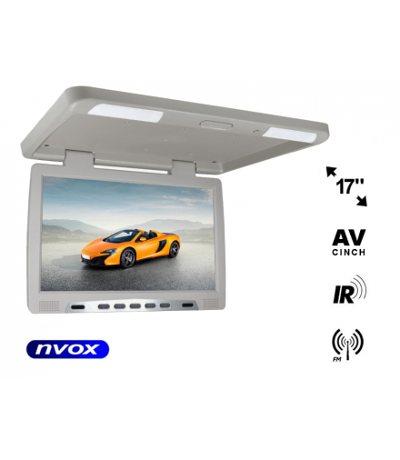 Monitor podwieszany podsufitowy lcd 17cali cali led ir fm NVOX RF1790 GR