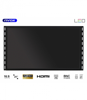 Monitor open frame led 21cali vga hdmi usb bnc 12v 230v NVOX OP2150VH