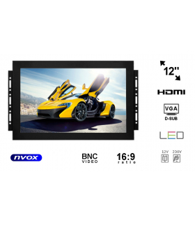 Monitor open frame LED 12cali z wejściem VGA HDMI BNC (NVOX OP1211 VGA) NVOX OP1211 VGA