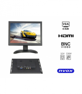 Monitor open frame led 8cali vga hdmi av bnc 12v 230v NVOX OP801VH