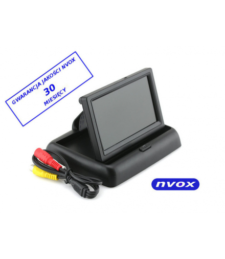 Monitor samochodowy cofania lub wolnostojący LCD 4,3cali cala AV 12V... (NVOX RM403) NVOX RM403