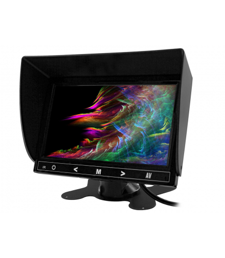 Monitor samochodowy lub wolnostojący LCD 7cali cali HD AV z obsługa do 2 kamer 4PIN 12V... NVOX HM726 4PIN 12V/24V