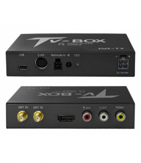 Samochodowy tuner telewizji cyfrowej dvbt/t2 hevc/h.265 usb hdmi av NVOX DVB267HD 2ANT