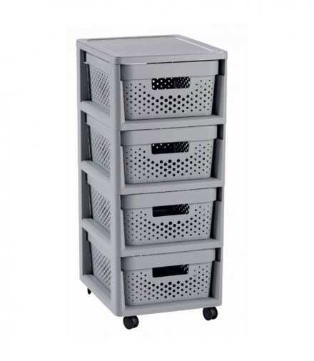 Regał ażurowy Curver 4x11L Infinity szary Curver CEN-46870