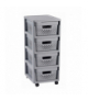 Regał ażurowy Curver 4x11L Infinity szary Curver CEN-46870