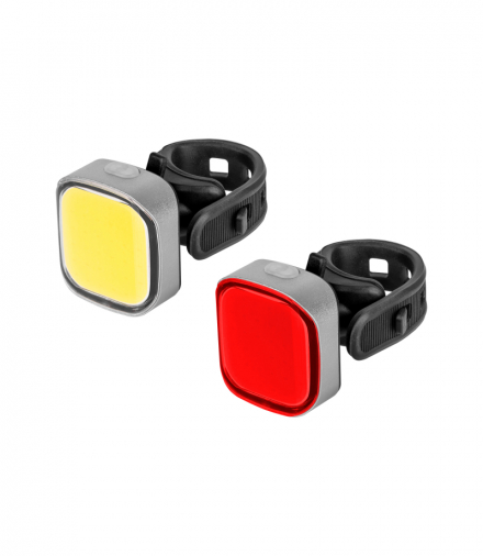 Komplet świateł do roweru ( z przewodem USB) Rebel LEC-URZ3492