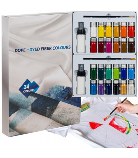 Farby do tkanin 24szt. 300ml Maaleo 22948 00022948