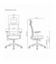 Fotel biurowy ergonomiczny premium z wysokim oparciem Ergo Office, max 150kg, ER-425 Ergo Office CEN-86182