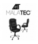 Fotel biurowy skóra eko czarny MALATEC 00008983