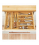 Rozsuwany bambusowy organizer na sztućce GreenBlue, 325-500x430x45mm, GB379 GreenBlue CEN-84253