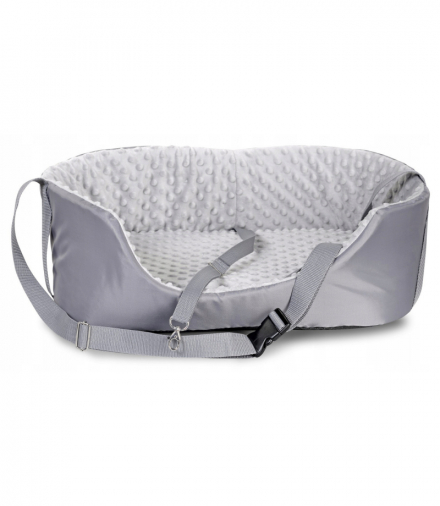 Transporter samochodowy dla zwierząt Minky 50x40cm szary AIO CEN-85453