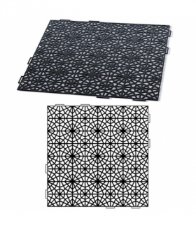 Kratka chodnikowa ażurowa Mosaic czarna Prosperplast CEN-72541