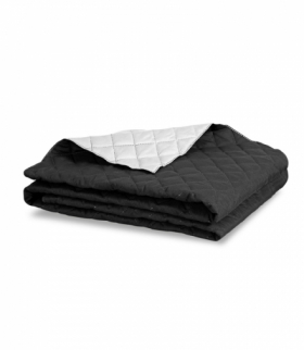 Narzuta dwustronna pikowana biało-czarna 160x200 cm Medicline AIO CEN-84640