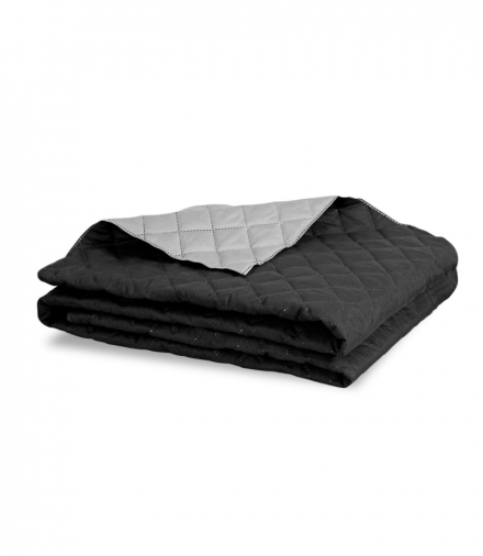Narzuta dwustronna pikowana szaro-czarna 160x200 cm Medicline AIO CEN-84621