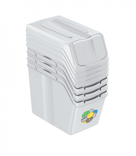 Kosz na śmieci SORTIBOX 4x20L popiel ISWB20S4-427C Prosperplast CEN-89167