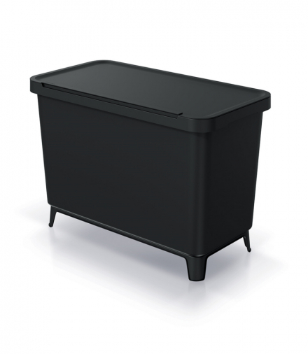 Kosz na śmieci SYSTEMA czarny recykling Prosperplast CEN-81021