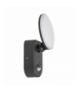 Lampa LED z czujnikiem PIR, ścienna, z czujnikiem PIR, PC+ALU, 15W, 1100lm, IP65, Neutral White 4000K, szara, MCE367 Maclean CEN-70126