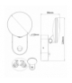 Lampa LED z czujnikiem PIR, ścienna, z czujnikiem PIR, PC+ALU, 15W, 1100lm, IP65, Neutral White 4000K, szara, MCE367 Maclean CEN-70126
