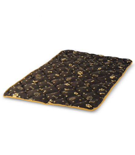 Mata wodoodporna dla psa Prestige kości złote 100x70cm AIO CEN-83305