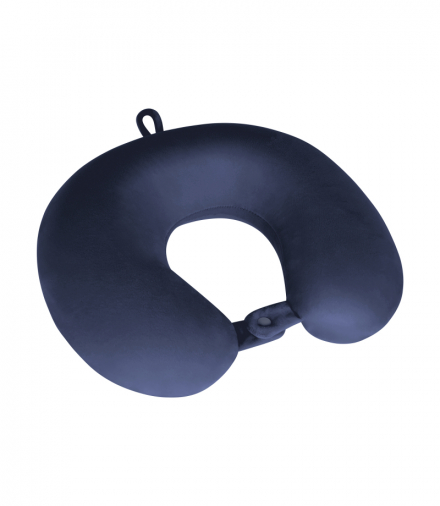 Poduszka turystyczna podróżna z pianki MEMORY, REBEL ACTIVE , kolor niebieski Rebel LEC-RBA-5002-BL