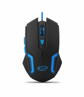 Mysz przewodowa dla graczy 6D optyczna USB MX205 Fighter NIEBIESKA Esperanza ESP-EGM205B