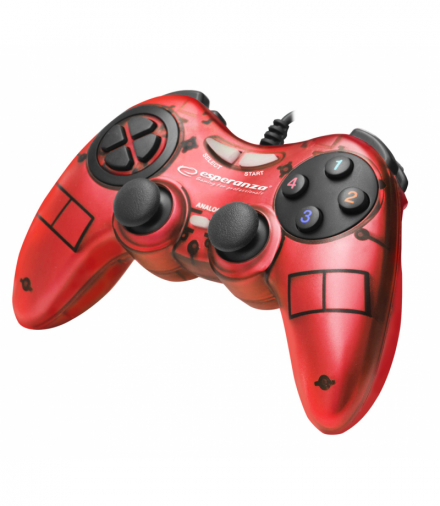 Gamepad PC USB Fighter czerwony Esperanza ESP-EGG105R