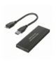 Obudowa dysku, SSD M.2, NGFF, USB 3.0, rozmiary 2230/2240/2260/2280, aluminiowa obudowa, MCE582 Maclean CEN-72064