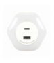Lampka wtykowa LED OZIL LED 0,3W USB A+C NW biały Struhm 04535