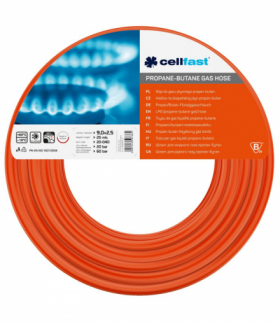 Wąż do gazu propan-butan 9mm x 2,5mm 25m CELLFAST CEN-77176