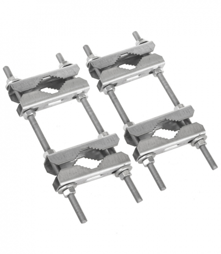 Cybant Maclean, podwójny zacisk do masztu, łącznik, 210mm x 65mm, MCTV-922 Maclean CEN-76935