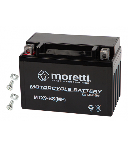 Akumulator motocyklowy 12v 8ah mtx9-bs moretti Blow 82-350