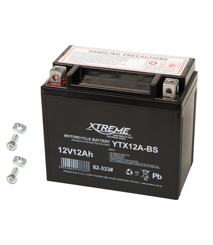 Akumulator motocyklowy 12v 12ah xtreme Blow 82-333