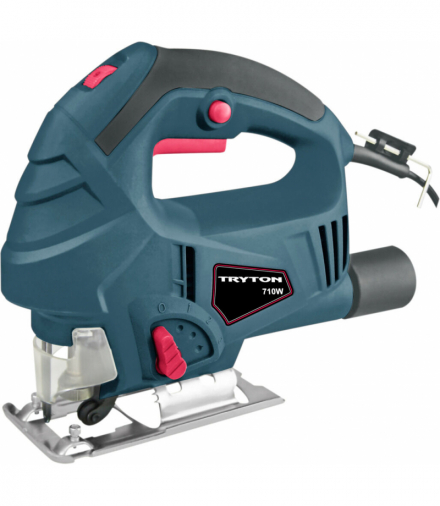 Wyrzynarka 710W, gł.cięcia 80mm, 0-3000 suw/min, ce, kufer Tryton TMR712K