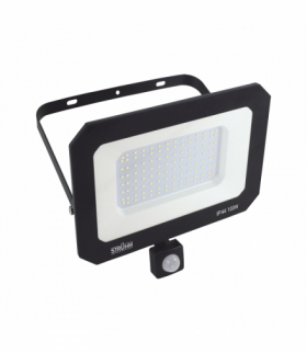 Naświetlacz SMD LED z czujnikiem ruchu ASTON LED S 100W BLACK NW czarny Struhm 04583