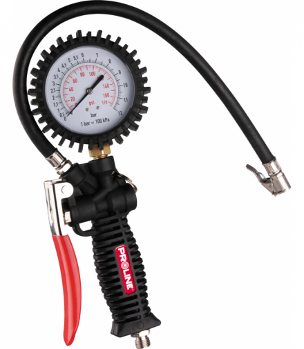 Pistolet do pompowania z manometrem premium, CE, Proline 66349