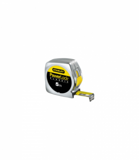 Miara, taśma miernicza, zwijana, stalowa powerlock 3m/12,7mm obudowa chromowana Stanley 332381