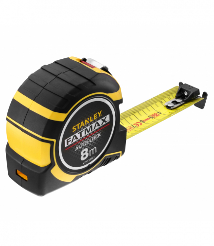 Miara, taśma miernicza, zwijana, Autolock FatMax 8mx32 Stanley 335010