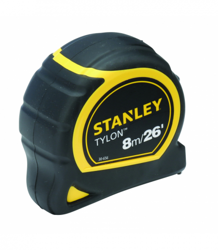Miara, taśma miernicza, zwijana, Stanley Tylon 8m-26ft/25mm obudowa z tworzywa Stanley 306561