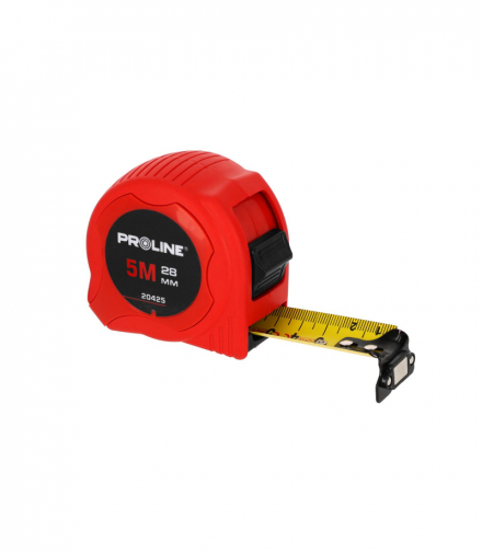 Miara, taśma miernicza, zwijana, 5m/28mm magn.nyl.zaw., CE, Proline 20425