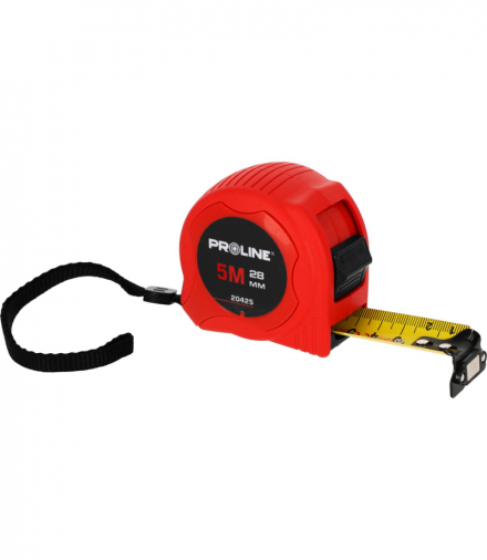 Miara, taśma miernicza, zwijana, 8m/28mm magn.nyl.zaw., CE, Proline 20428