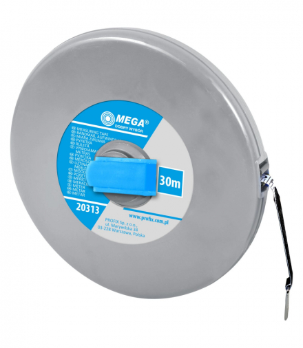 Taśma miernicza z włókna szklanego 30m, Mega 20313