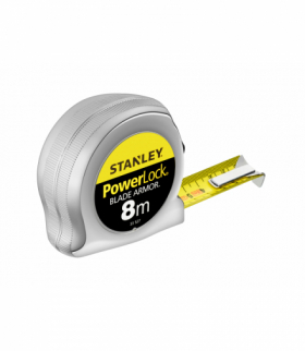 Miara stalowa Powerlock B/A 8m*25mm obudowa chromowa Stanley 335270