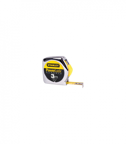 Miara 3m/12,7mm Powerlock, obudowa metalowa [L] Stanley 332181