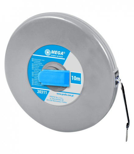 Taśma miernicza z włókna szklanego 10m, Mega 20311