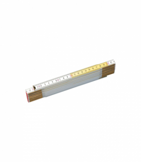 Miara składana drewniana 2m (biało-żłóta) Stanley 354580