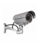 Atrapa kamery tubowej, diody IR LED, srebrna, IR9000S CE CEN-32318