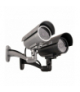 Atrapa kamery tubowej, diody IR LED, srebrna, IR9000S CE CEN-32318