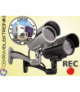 Atrapa kamery tubowej, diody IR LED, srebrna, IR9000S CE CEN-32318