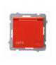 AS GPH-1GZK/m/00/w Gniazdo bryzgoszczelne z uziemieniem DATA z kluczem uprawniającym IP-44 wieczko w kolorze wyrobu Czerwony Ospel